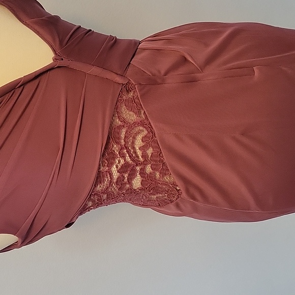 Celebrate DB Studio Mauve Long Dress, Size 4 - Picture 8 of 10